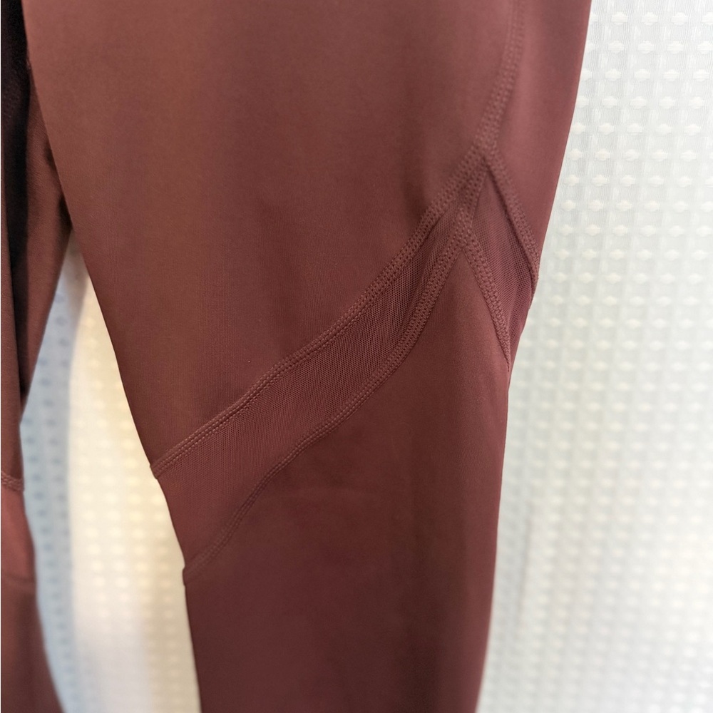 Athleta Tenacity 7/8 Tight PowerLift Antique Burgundy Mesh Panels Size S - Picture 7 of 11